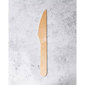Wooden disposable knife
